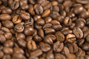 Coffee beans texture