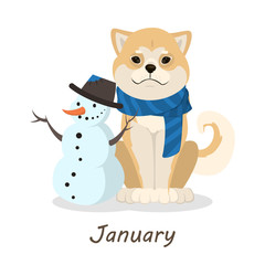 Shiba dogs calendar.