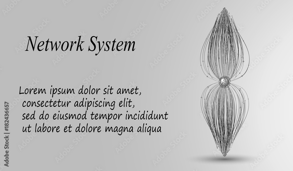 Aufkleber 3d geometric vector background for business or science presentation.