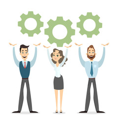 Team work illustration