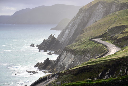 Sea and cliffs, Slea Head, Dingle Peninsula, Ireland