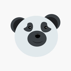 vector illustration  of cute panda cartoon