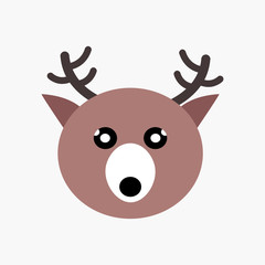 Illustration of cute deer head