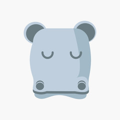 Cute hippo cartoon