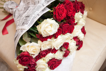 Big bouquet of roses