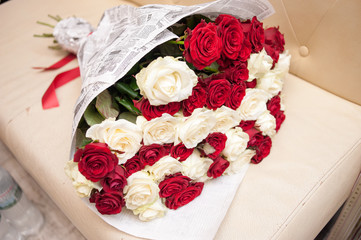 Big bouquet of roses
