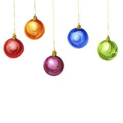 christmas balls, new year decoration
