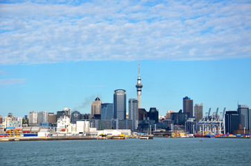 Panorama of Auckland business centre