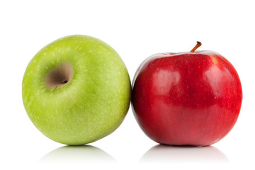 green and red apples