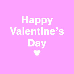 Happy Valentines Day romantic greeting card, typography poster with modern calligraphy