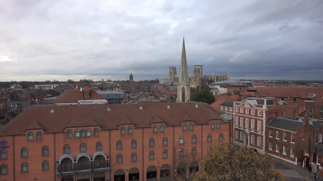 york skyline from tower, york, yorkshire, England, UK