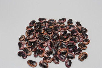 Beans on white background