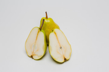 Pear on white background