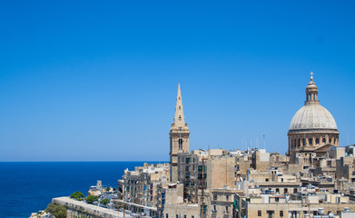 Amazing blue sky over Malta