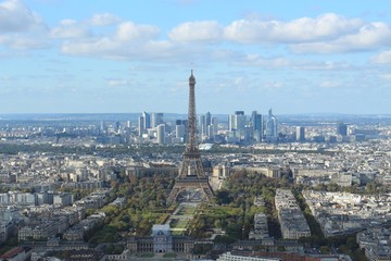 view of Paris from above