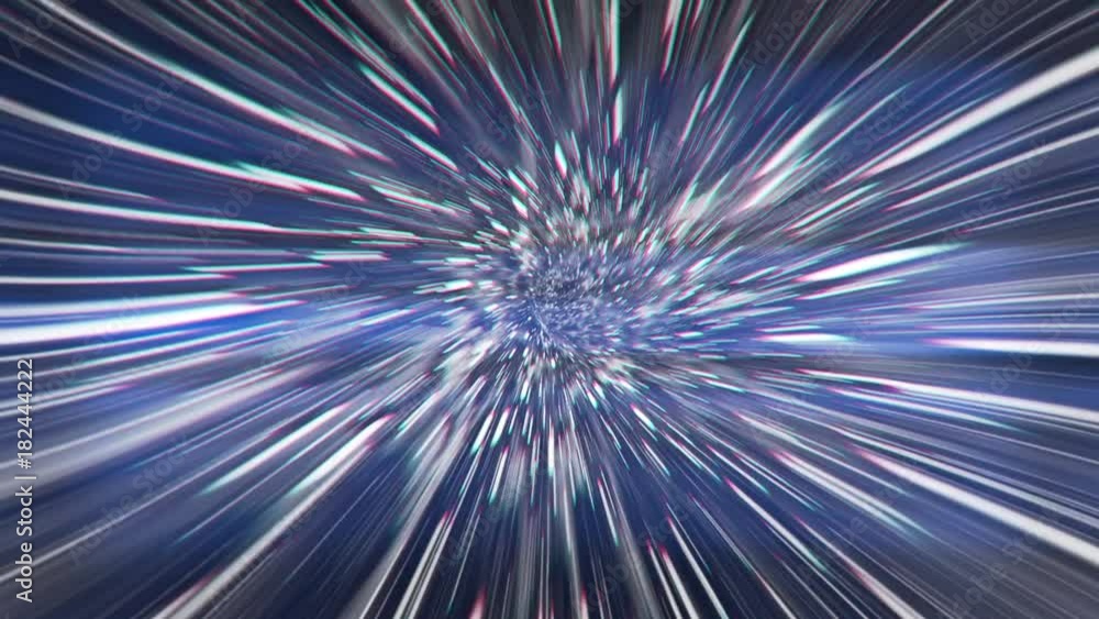 Poster journey inside a vortex wormhole in light speed