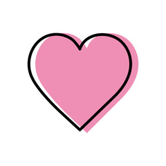 Heart icon. Vector illustration