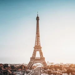 Fotobehang Tour Eiffel (Eiffeltoren) in Parijs, Frankrijk © XtravaganT