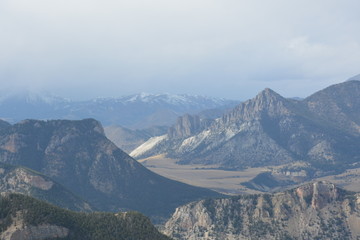 Obraz premium Mountains, Vallies and blue skies