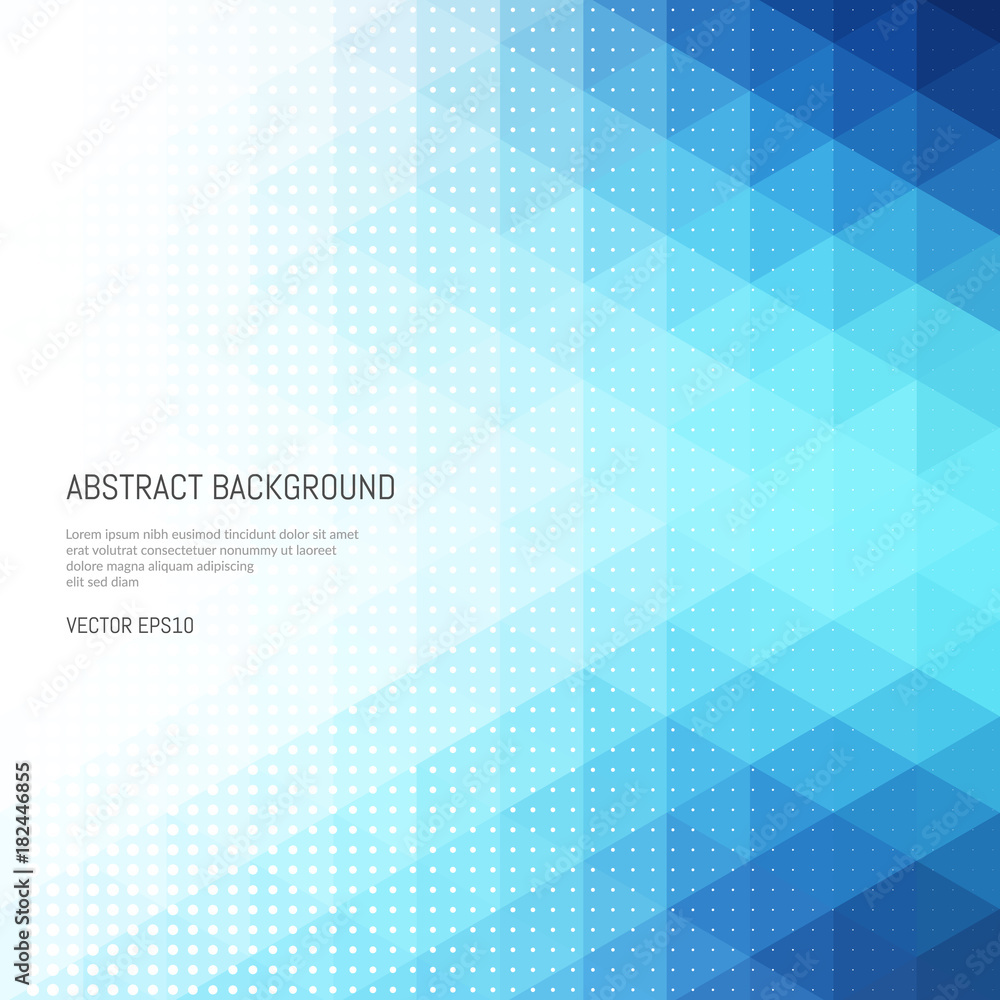 Poster abstract background with a pattern of triangles. white space for text.