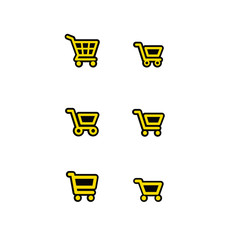 Set of shopping cart icons