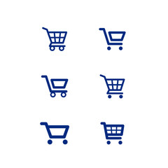 Set of shopping cart icons