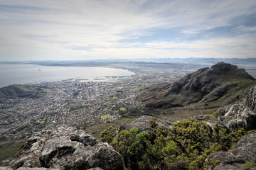 Hiking on the Table Mountain, Cape Town, South Africa