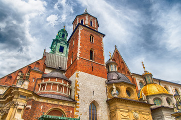 Wawel cathedral in krakow, poland