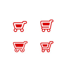 Set of shopping cart icons