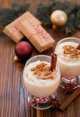 Traditional Rice Pudding With Cinnamon