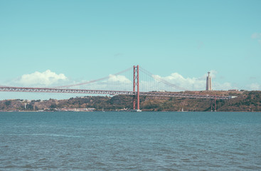 Bridge of 25th april in Lisbon.