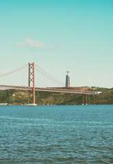 Bridge of 25th april in Lisbon.