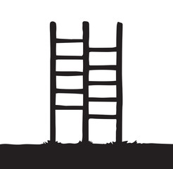 Vector drawing. Ladder