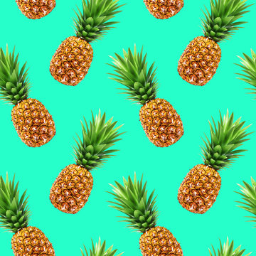 Pineapple seamless pattern