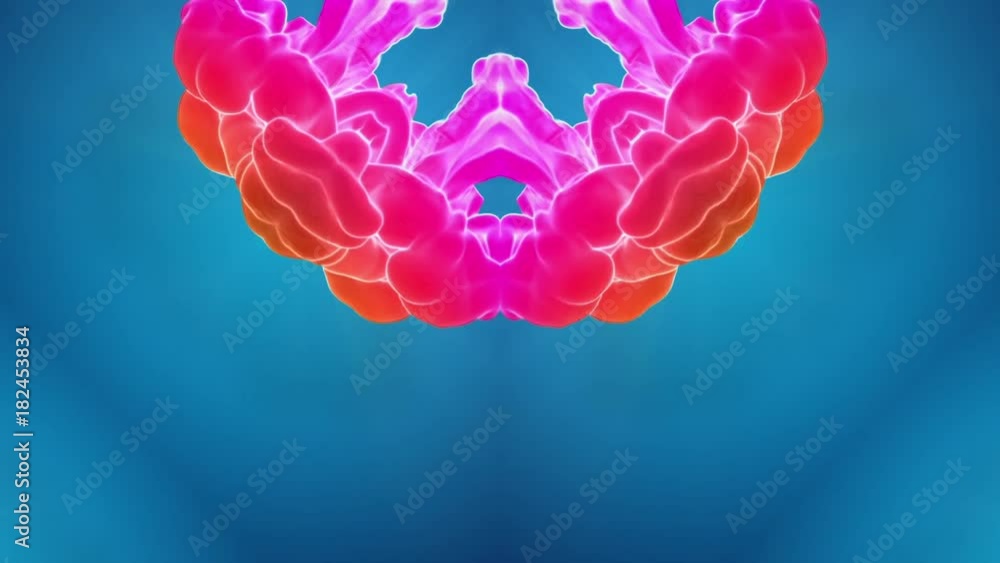 Poster multi colored ink kaleidoscope is for ink effects or for background. use luma matte as alpha channel