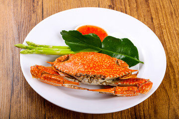 Boiled crab