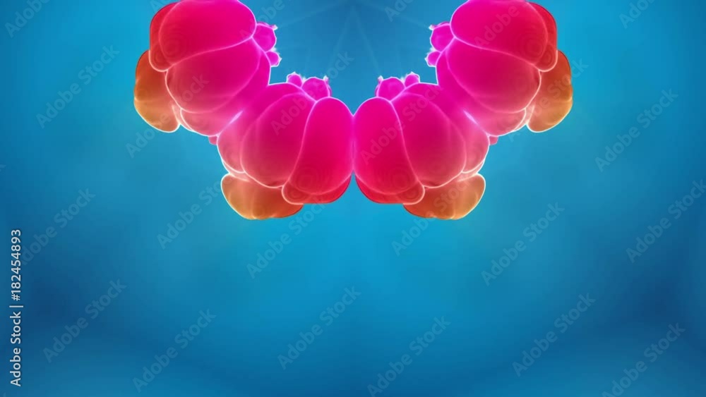 Poster multi colored ink kaleidoscope is for ink effects or for background. use luma matte as alpha channel