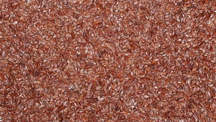 flax seeds background and texture, top veiw 