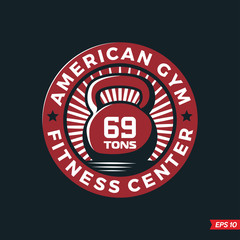 Modern vector professional logo emblem fitness gym