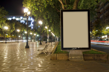 Blank advertisement mock up