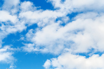 Blue sky with clouds background