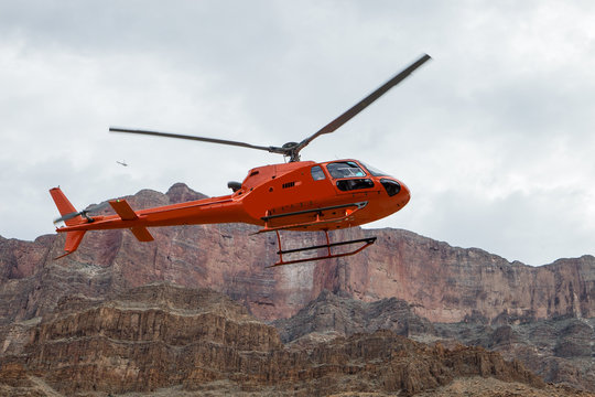 In flight over the skies of Arizona