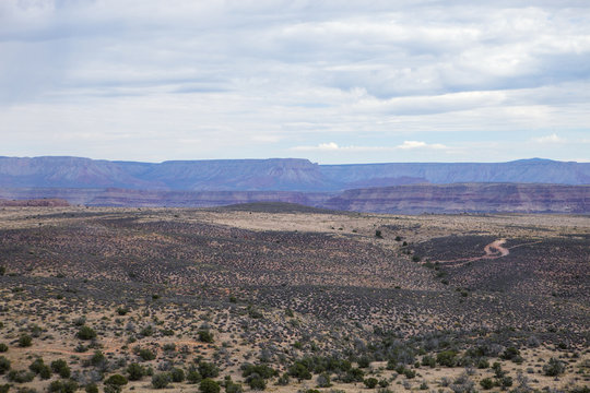 An aerial view of the West Rim in Arizona