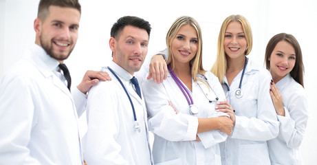 Fototapeta premium portrait of successful medical team