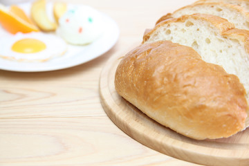 スライスしたフランスパン