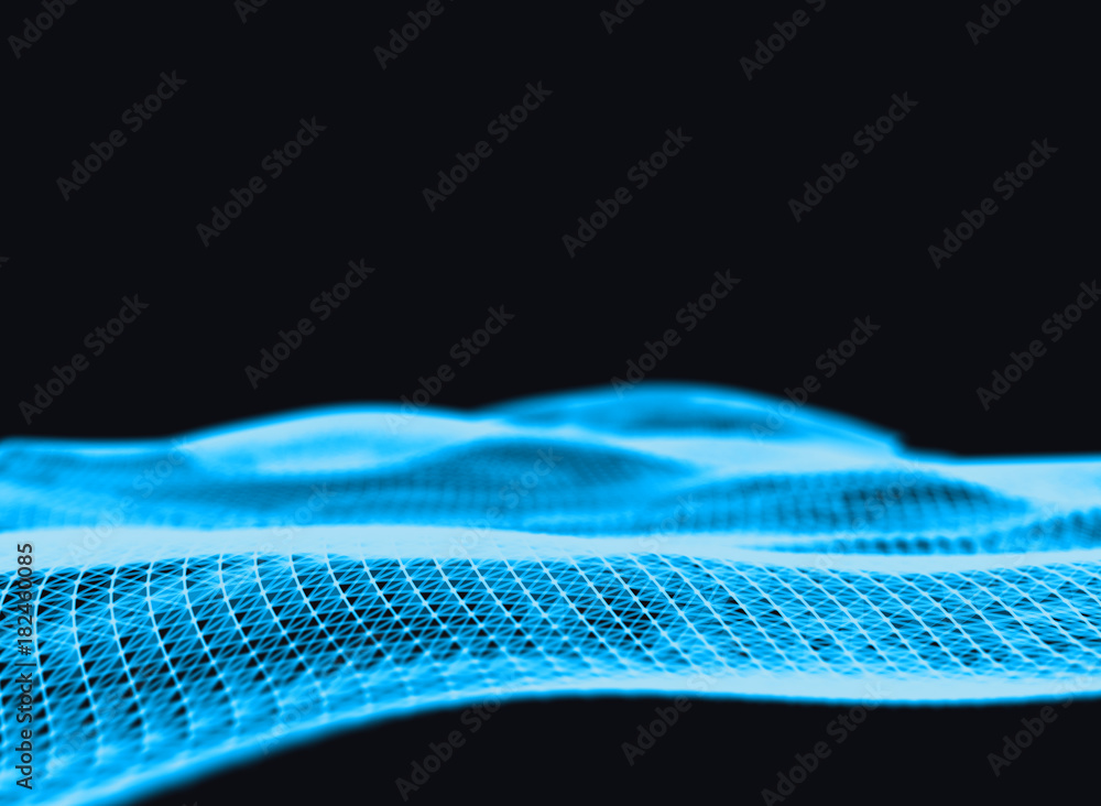 Poster abstract technology futuristic geometrical and science color neon background with space for copy. pl