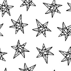 Fototapeta premium seamless pattern with stars.