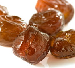 isolated image of dried dates close-up