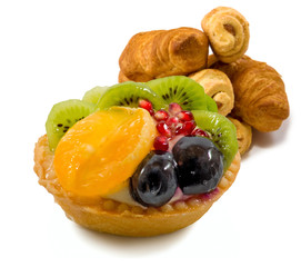 image of fruit cake closeup