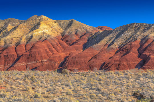 Fantastic mountain landscape in the National Nature Reserve "Altyn-Emel". Kazakhstan.
